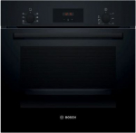 Bosch Oven | HBF133BA1 | 66 L | Electric | EcoClean | Knobs | Height 59.5 cm | Width 59.4 cm | Black HBF133BA1 | 4242005528936