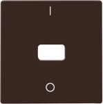 Rocker with legend Characters 0 and 1 Open for Symbol for Switch/push button, Single rocker brown - Allwetter 44 (IP 44) 2CKA001731A1966 | 4011395104019