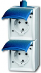 For vertical installation. With screwless terminals. Prewired with hinged lids, 2 P + E, 2CKA002084A0706 | 4011395026069