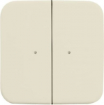 WaveLine Wall sensor 2-gang Wireless white - Busch-Duro 2000 SI 2CKA006730A0045 | 4011395149843