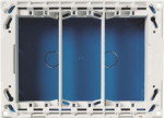 Device Connection Box (Round / Square) Workstation 12-gang with Mounting plate Blue - Zenit 2CLA109300T1001 | 8427238055329