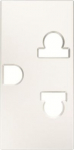 Color: White.   Rated voltage: 125 / 250 Vac.   Rated current: 15 / 16 A.   Type B+C: 2P / NEMA 5-15R.   Shuttered for child safety.   Screw terminals.   Size: 1 module. 2CLA213800N1101 | 8427238171586