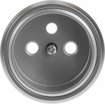 Color: Chrome.   Cover plate for French / Earth-pin socket outlet code: 8187.9. 2CLA868790A1401 | 8427238162065