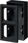 Surface mounting box 2-gang Black - Impressivo 2TKA00004458 | 6438199008578