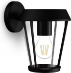 Wall light Sunera, black, downward-facing, E27, 25W, IP44 929004141601 | 8720169351455