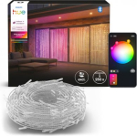 Hue Festavia Light Curtain with 250 LEDs, 1.35x2m, 24V, without power supply unit, White and Color Ambiance, transparent 929004456604 | 8721103179944