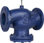 VG221F Globe Valve, 2-Way, DN125, Kvs 200 m&sup3;/h, ISO Flanged, Brass Plug, EPDM Seals, Stem Up Close VG221F-125C | 3606481820143