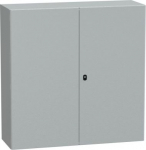 Spacial S3D plain door w/o mount.plate. H1200xW1200xD400 IP55 IK10 RAL7035.. range of product: Spacial S3D - device application: multi-purpose - product or component type: compact enclosure - enclosure nominal height: 1200 mm - enclosure nominal widt ...