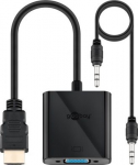 Goobay | HDMI/VGA adapter, nickel plated | 68793 | Black | HDMI male (type A) | VGA female (15-pin) 68793 | 4040849687938