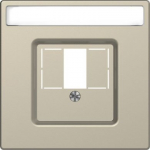 Cover plate for TAE/audio/USB sockets with marking space, Sahara, Merten D-life MTN4250-6033 | 3606480889745