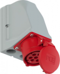 CEE-wall mounted socket 7x16A (6P+PE) 6h IP44/IP54, red 917-6V | 9003399088698