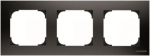 8573 NS - Frame 3-gangs - Soft Black 2CLA857300A1501 | 8427238136318