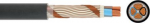 Kaabel NYCWY 4x25/16 VDE varjestatud, must (500m) 0800250400500