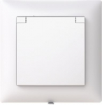 20EUJW-916 Socket outlet, with cover, White, Saga 2TKA00005355 | 6438199014111