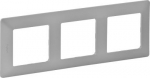 Plate Valena Life - 3 gang - aluminium 754133 | 3414970455079