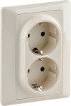 2X2P+E SCHUKO SHUT AT 1 BOX COMPLETE IVOIRE LIFE 755703 | 3414970472380