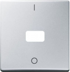 Rocker with legend Characters 0 and 1 Open for Symbol for Switch/push button, Single rocker aluminium silver - Allwetter 44 (IP 44) 2CKA001731A1967 | 4011395104026