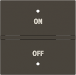 Color: Total Anthracite.   Rocker cover with On/Off symbol for KNX sensor/actuator.   Suitable for codes: RB/U 1.1.   Size: 2 modules. 2CLA222150N1601 | 8427238242538