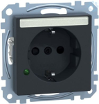 Schneider Electric Merten System M power socket outlet MEG2305-0414 is an insert with central plate in color anthracite with 1 gang. The outlet pole configuration of this power socket outlet is 2P + E. And it is used for Schuko. Designed with a shutt ...