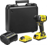 Stanley | 18V V20 Brushless 3-Speed Impact Driver - 2.0Ah Kit | SFMCF820D2K-QW | 18 V | 2.0 Ah | Lithium Ion SFMCF820D2K-QW | 5035048724002