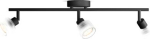 Ceiling/Wall spot Horen, black, 3&times;GU10, 3&times;50W, IP20 929004780301 | 8721103143532