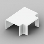 Branching cover 8654HF, LH 60x40HF, white, halogen free - Accessories for angular trunking 8654HF_HB | 8595568933836