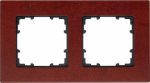 2-fold frame, maple red tree wood color, 161x90mm, MIRO 5TG1102-2 | 4001869335018