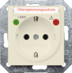 I-SYSTEM, ELECTRIC WHITE SCHUKO SOCKET OUTL. 10/16A 250V W. SCREWLESS TERMINALS W. OVERVOLTAGE PROTECTION LAB. FIELD, FUNCTION INDICATORS COVER PLATE 55X55MM DELTA switches and socket outlets � design and quality to perfection from Siemens. Due to it ...