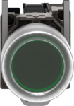 Green illuminated pushbutton, &Oslash; 22, 24..120 V, ATEX. range of product: Harmony XB4 - device short name: XB4 - fixing collar material: zamak - mounting diameter: 22 mm - dust zone: zone 21 - 22 - operator additional information: booted (clear silicon) ...