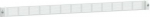 Front plate, PrismaSeT G, Ventilated type, for enclosure W850, IP30, 1M, white, RAL 9003 LVS03892 | 3606481866936