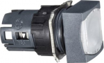 Head for illuminated push button, Harmony XB6, white square flush, 16mm, spring return, 12&hellip;24V, un ZB6CW1 | 3389110775983