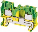 Push-in terminal 4mm2, 2 pts., green/yellow, Linergy NSYTRP42PE | 3606480533280