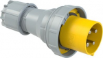 CEE Industrial plug 4x125A (3P+PE) 4h IP67 POWER TWIST yellow/grey 044-4 | 9003399209567