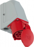 CEE-wall mounted socket 7x32A (6P+PE) 6h IP44/IP54, red 927-6V | 9003399322037