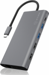 Raidsonic | 12-in-1 USB Type-C dock with PD 100W | BOX IB-DK4050-CPD | Dock | Ethernet LAN (RJ-45) ports 1 | USB 3.0 (3.1 Gen 1) Type-C ports quantity 1 | USB 3.0 (3.1 Gen 1) ports quantity 2 | HDMI ports quantity 2 | Ethernet LAN IB-DK4050-CPD | 425 ...