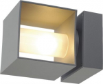 SQUARE TURN, QT14, outdoor wall light, silver-grey, max. 42W, IP44 1000335 | 4024163180801