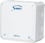 Junction box SNFK14 140x140x81 mm IP66 HF white with lid 83170006 | 5907813237614
