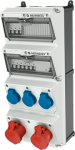 AMAXX Socket block with RCD type A, 2xCEE 16A 5P 400V, 3xSCHUKO 16A 230V, white 940002 | 4015394223528