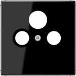 Cover plate for SAT/TV socket outlet, black, LS LS990SATSW | 4011377881105