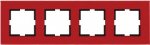 4 set red glass Novella Artline 92182264 | 8691138260163