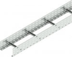 Cable ladder with dimension 110x200 mm, galvanized Zn+Mg+Al, spacing of partitions 300 mm, for fixation of cables in the ladder is possible to use clamps PKC KL 110X200_ZM | 8595568937896