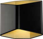 CARISO 2 WL Indoor LED surface-mounted wall light black/gold 2700K 151710 | 4024163153478