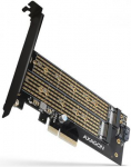 SSD ACC ADAPTER NVME/SATA/M.2/SP&LP PCEM2-D AXAGON PCEM2-D | 8595247903846