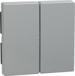 Rocker, 2-gang, aluminium, IP20, Merten System M 433560 | 4011281894222