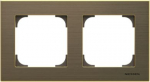 2-gang frame, 8572 OE, gold, Sky Niessen 2CLA857200A1201 | 8427238166698