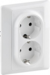 2X2P+E SCHUKO SHUT AT 1 BOX COMPLETE WHITE LIFE 755702 | 3414970472359
