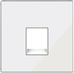 Color: White Glass   Cover plate for telephone/data outlet code: 8117 & 8118 2CLA851700A2101 | 8427238224800