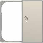 Cover plate Symbol "light" for Dimmer Single push button Stainless steel - Sky Niessen 2CLA852647A1401 | 8427238193618