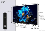 TV Set TCL 75 " 4K Ultra HD 3840 x 2160 pixels Flat 16:9 QLED 75P7K 75P7K | 5901292525910