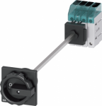 Load disconnector 3LD3, Iu 63 A Main switch 3-pole + N Rated operating capacity at AC-23 A at 400V 22.0 kW floor mounting Basic switch with door coupling Central hole mounting 22.5mm Rotating drive black 66 x 66 mm The 3LD main and emergency off swit ...